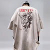 Sewn-Detail Retro-Faded Anti-Establishment Hip Hop T-Shirt