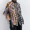 Plaid Fringe Patchwork Summer Shirt