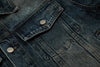 2000s Faded Single-Breasted Washed Denim Jacket
