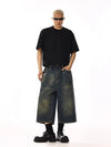 Heritage Modern Faded Easy Cut Denim Shorts