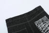 Baggy Nakışlı Jean Şort, önden görünüm — Navra Wear