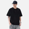 Neck Henley Heavyweight Versatile T-Shirt