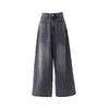 Kadın Vintage Baggy Jean Pantolon, yakın çekim — Navra Wear