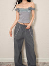 Elevated Color Loose Wide-Leg