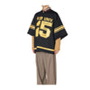 Rising-Sun Quilted Letter Print Baseball T-Shirt