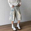 Insulated Stylish Ombre Rinse Denim Shorts