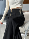 Eastern High-Rise Solid Trousers