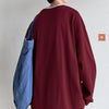 Sade Oversize Uzun Kollu Tişört, kombin görünüm — Navra Wear