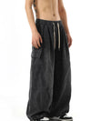Black Relaxed Utility Denim Trousers