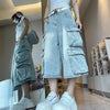 Metro Rinse Utility Denim Shorts