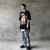 Vibrant Illustrated Drop-Shoulder for Daily T-Shirt