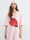 Women Nostalgia Sweet Strawberry Designed T-Shirt