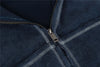Nakışlı Fermuarlı Peluş Sweatshirt, stil görünüm — Navra Wear