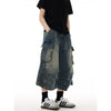 Heritage Western Style Rinse Denim Shorts