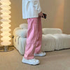 Wardrobe Staple Elegant Pink Relaxed Utility Denim