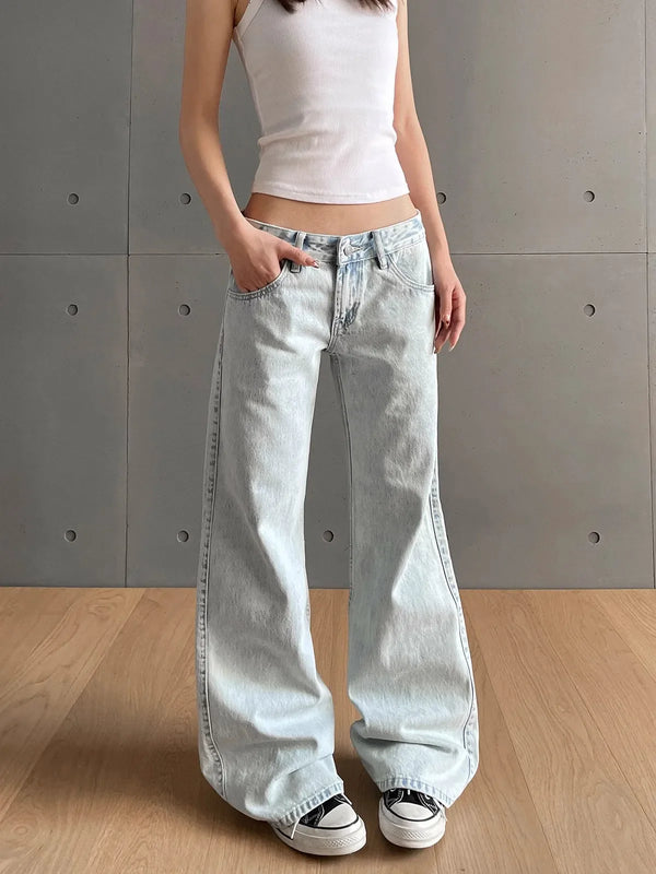 Heritage Low Waist Zipper Button Denim
