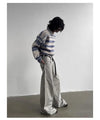 İspanyol Paça Hip-Hop Baskılı Jean Pantolon, stil görünüm — Navra Wear