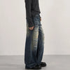 Mosaic Faded Bell Leg Washing Denim