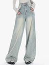 Vintage Baggy Jean Pantolon, önden görünüm — Navra Wear