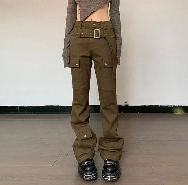 Vintage Brown Cargo Trousers
