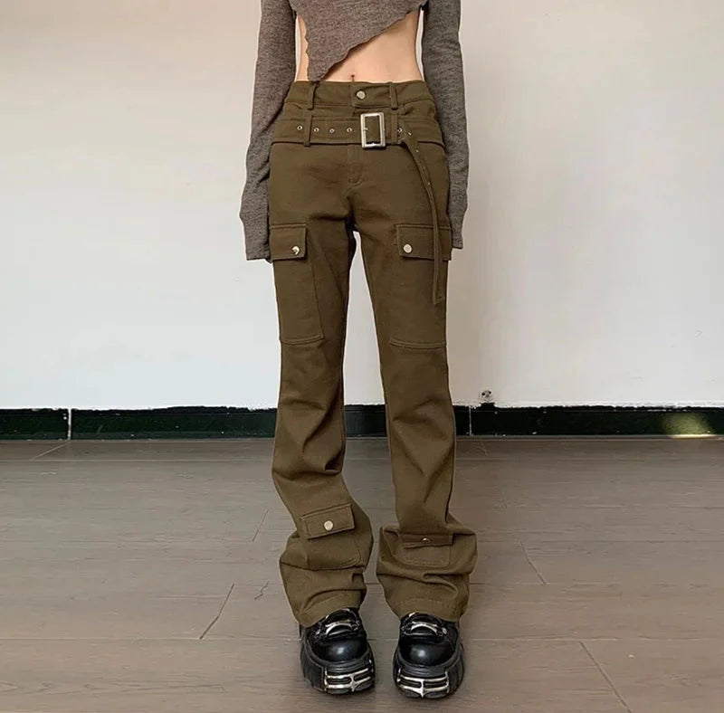 Vintage Brown Cargo Trousers
