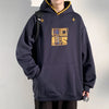 Checkered Mosaic Oversized Dual-Layer Sweatshirt