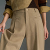 Solid Classic Wide-Leg