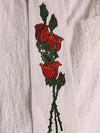 Floral Embroidery Chic Retro Long Top
