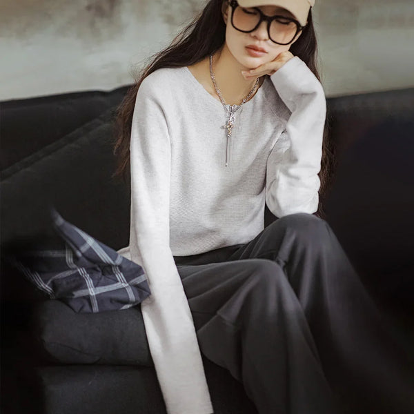 Waffle Cozy Long Sleeve T-Shirt alternatif görünüm