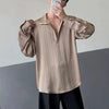 Air-Light Clean-Tone Color Multi-Stripe Long Sleeve T-Shirt