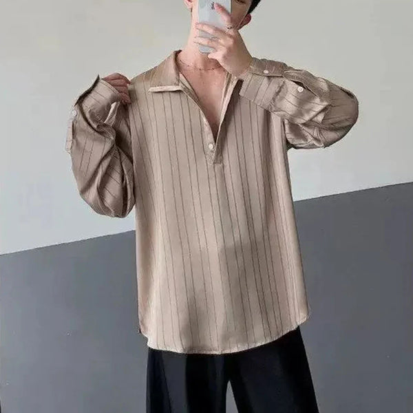 Air-Light Clean-Tone Color Multi-Stripe Long Sleeve T-Shirt alternatif görünüm