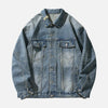 Raw Neckline Relaxed Denim Jacket