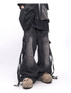 Vintage İspanyol Paça Jean Pantolon, stil görünüm — Navra Wear