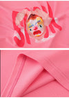 Artistic Face Print Drop-Shoulder T-Shirt