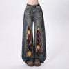 Western High Street Firework Beads Denim