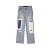 Oversized Patched Hole Denim High Denim