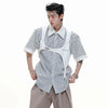 Minimal Panel Aesthetic Short Shirt