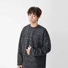 Woven Texture Crewneck Long Sleeve