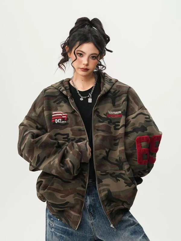 Digital Camo Bold Hood Sweatshirt