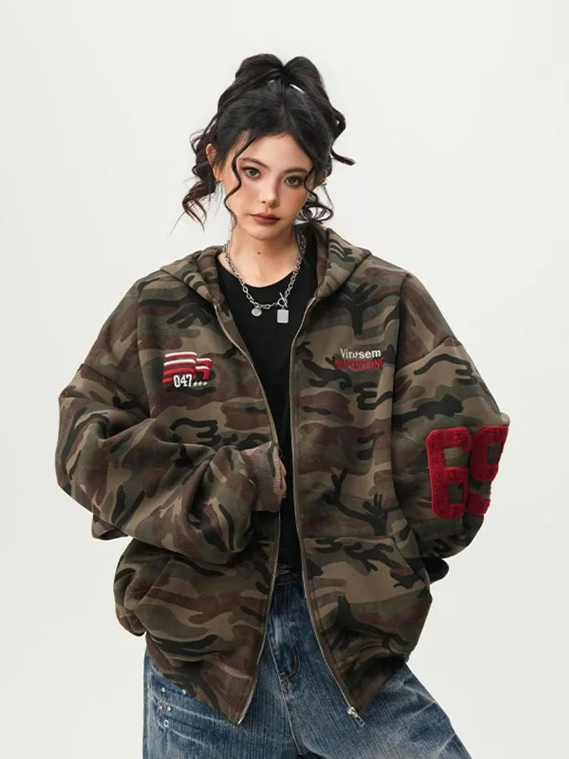 Digital Camo Bold Hood Sweatshirt