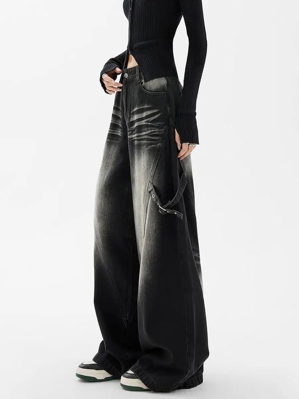 Heritage Rinse Classic Leg Black Denim alternatif görünüm