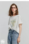 Women Easy-Wear Curated Short Sleeve Off-Duty T-Shirt
