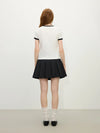 Women Concrete-Jungle Color Block Crewneck Ribbed T-Shirt