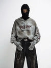 Distressed Wash Boxy Hood