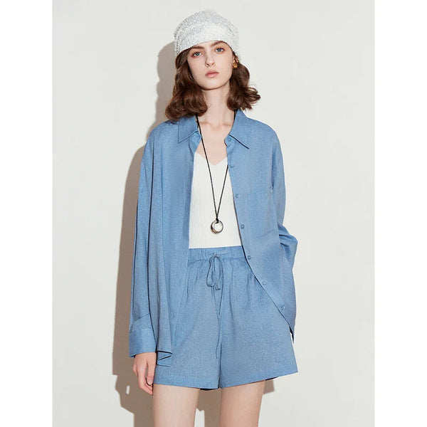Azure Easy Casual Shorts