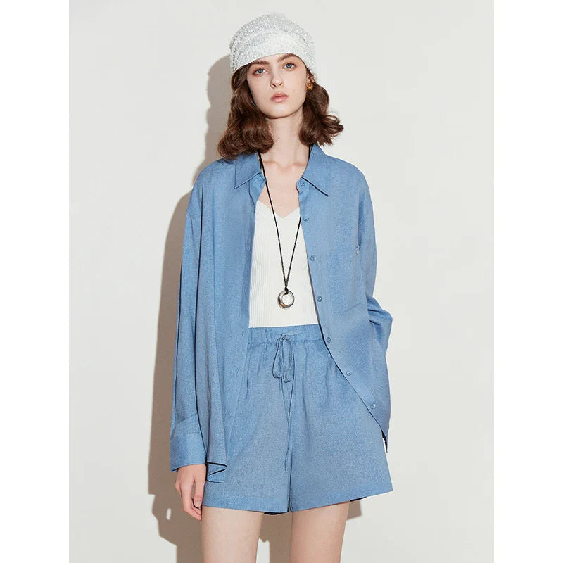 Azure Easy Casual Shorts