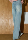 Durable High-Rise Faded Classic Leg Denim