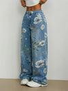 Heritage Flower Mid-Waisted Relaxed Classic Leg Denim
