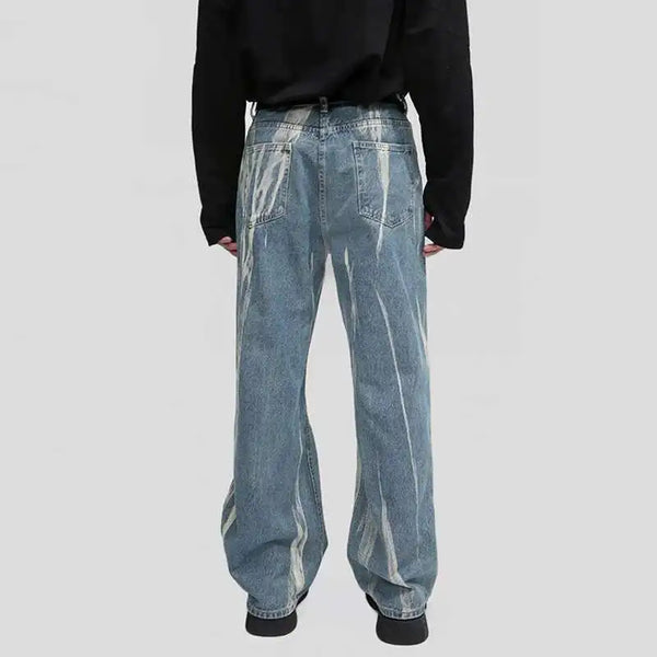 Modern Tie-Dyed Relaxed Comfy AF Denim alternatif görünüm