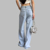 Heart Print Summer Denim Trousers Denim